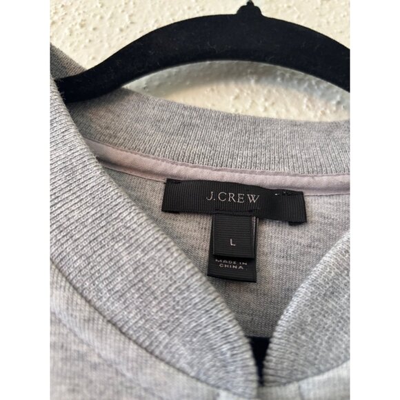 J.Crew Womens Gray Tie-Front Cardigan Sweater Snap Button L - Picture 5 of 12
